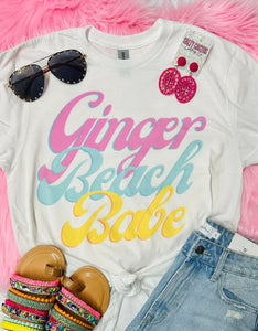 Ginger Beach Babe White Tee