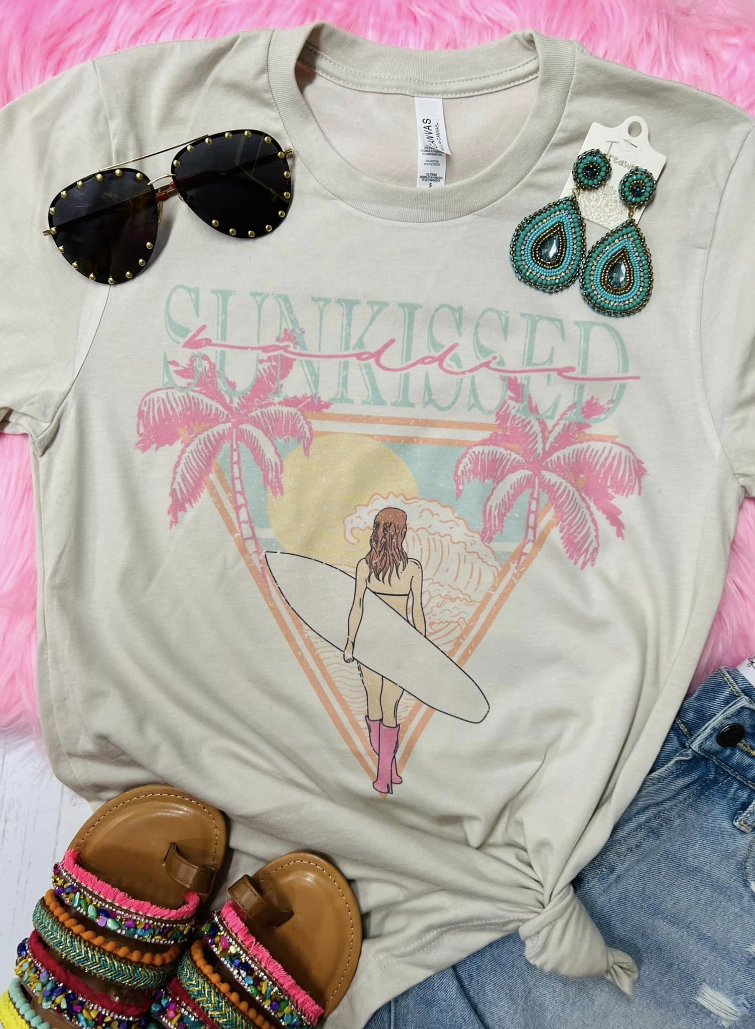 Sunkissed Baddie Tan Tee