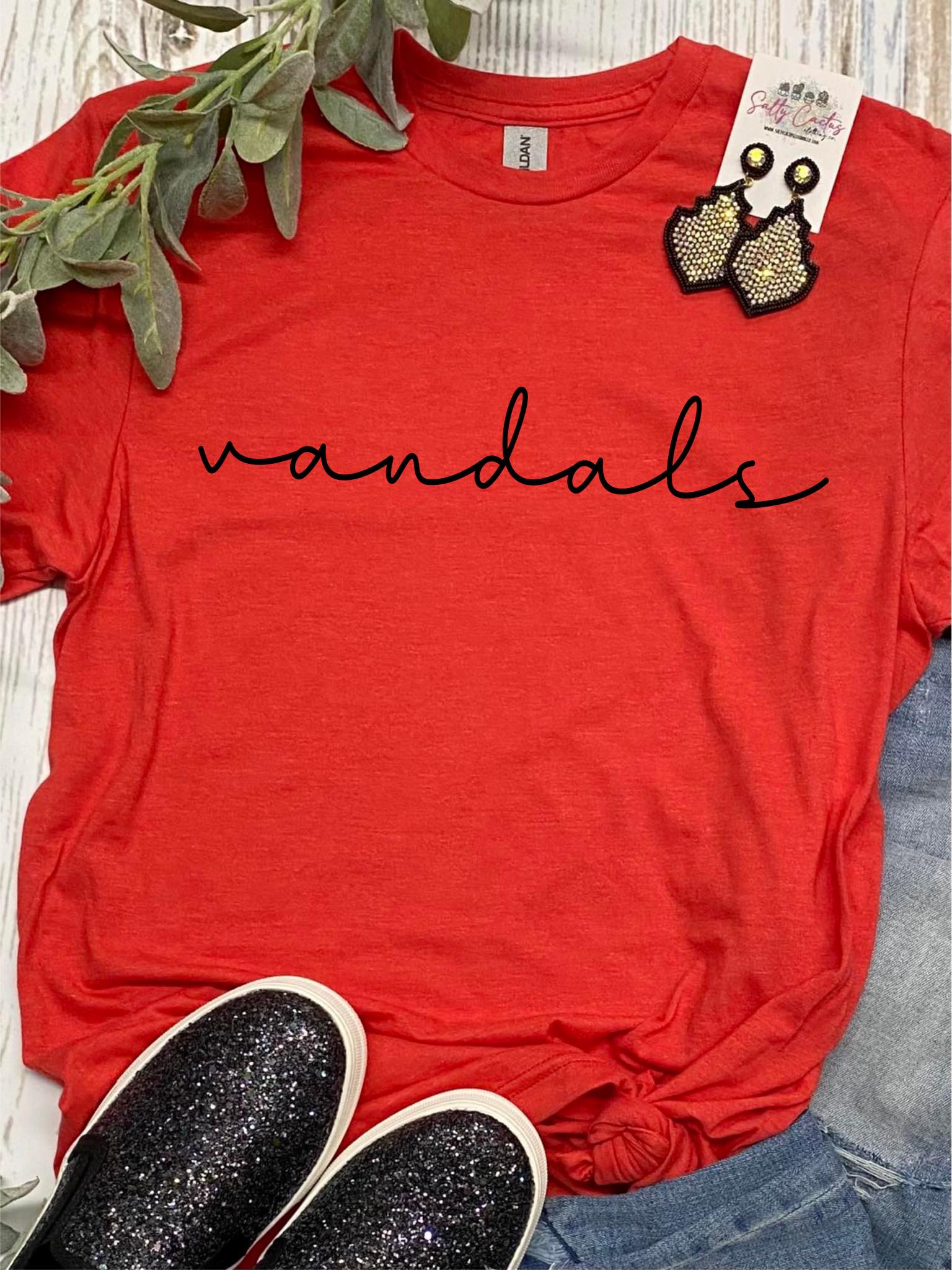 Mascot Cursive Font Tee