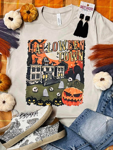 Halloweentown Spooky House Tan Tee