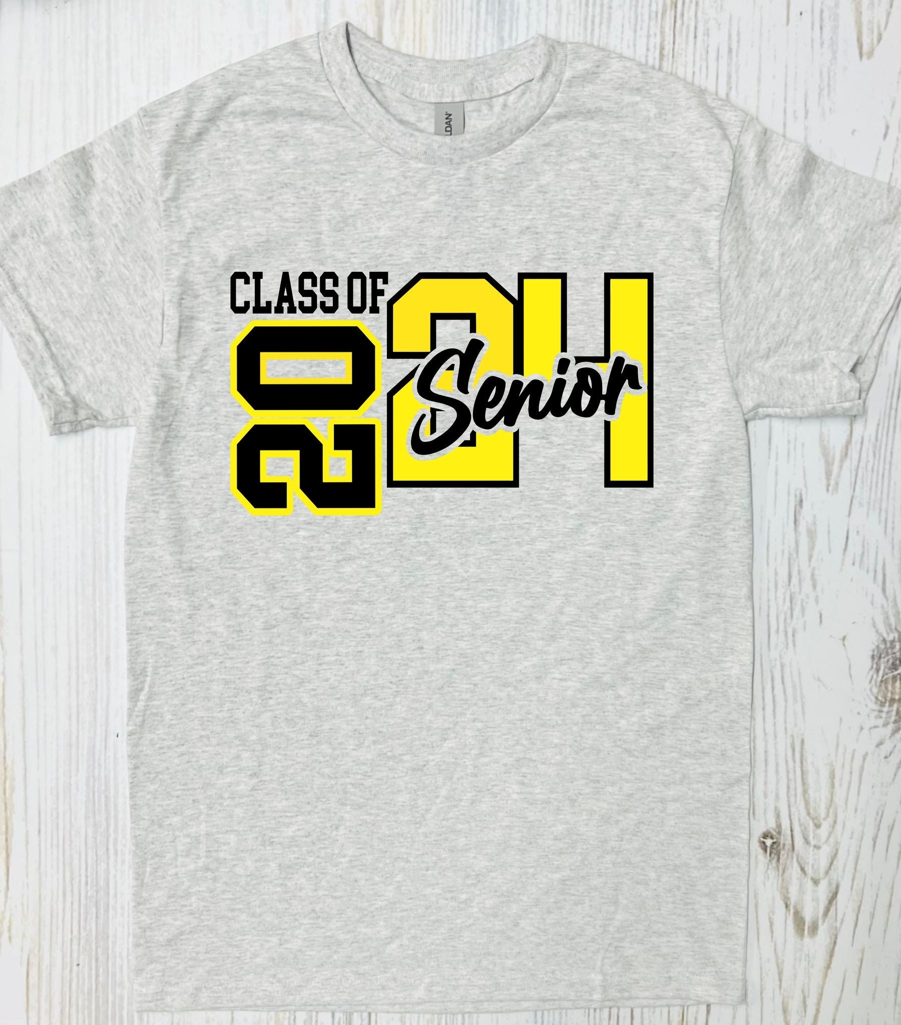 Senior 2024 Boy Version Ash Grey Tee