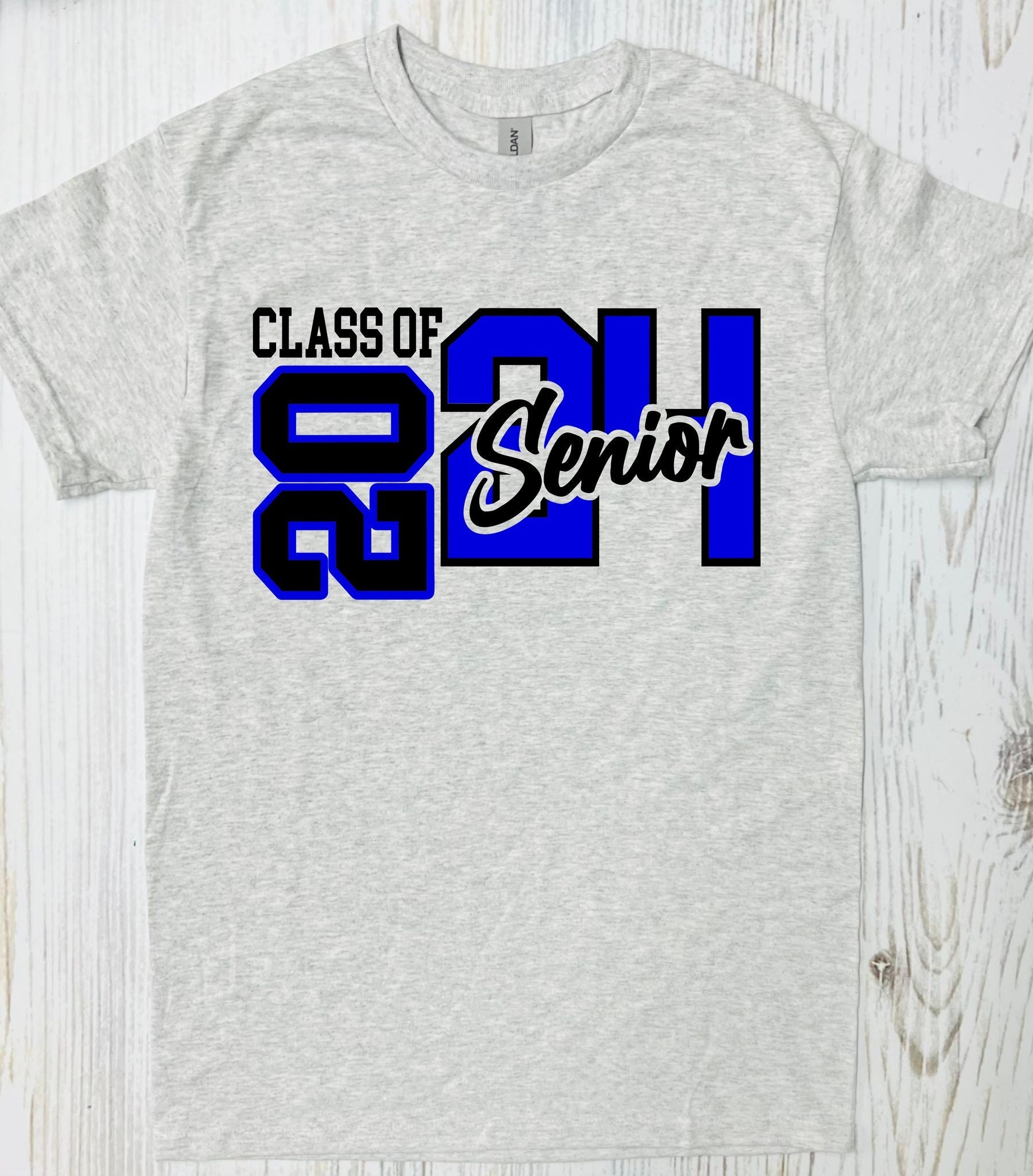 Senior 2024 Boy Version Ash Grey Tee