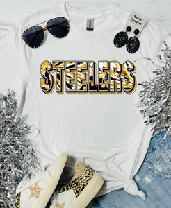 Steelers Tie Dye White Tee