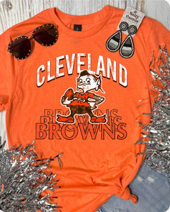 *DTG* Brownie Distressed Orange Tee