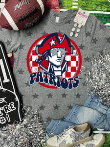 *DTG* Patriots Head Grey Star