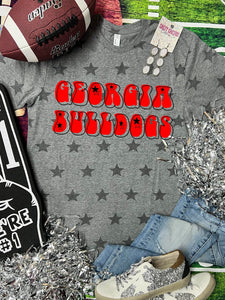 *DTG* Georgia Stars Grey Star Tee