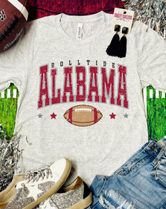 Roll Tide Football Triblend Bella Tee