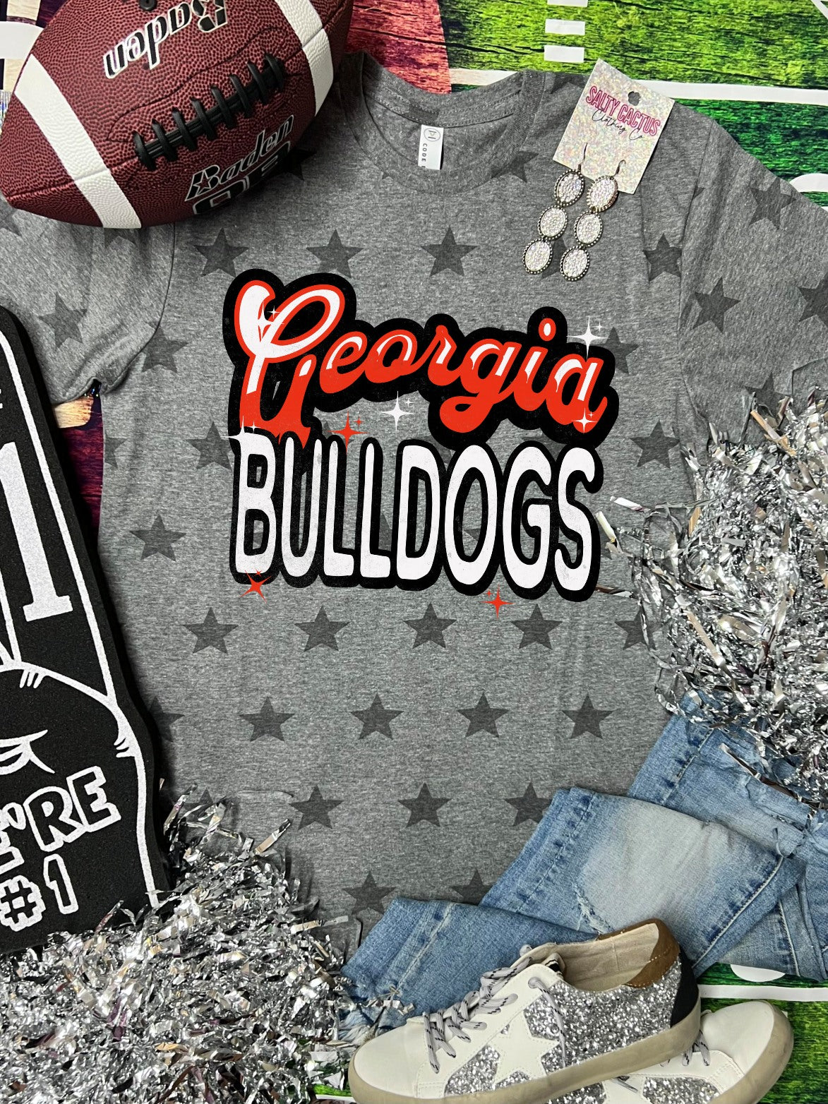 *DTG* Retro Stars Georgia Grey Star Tee
