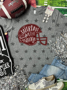 *DTG* Saturdays In The Station Grey Star Tee