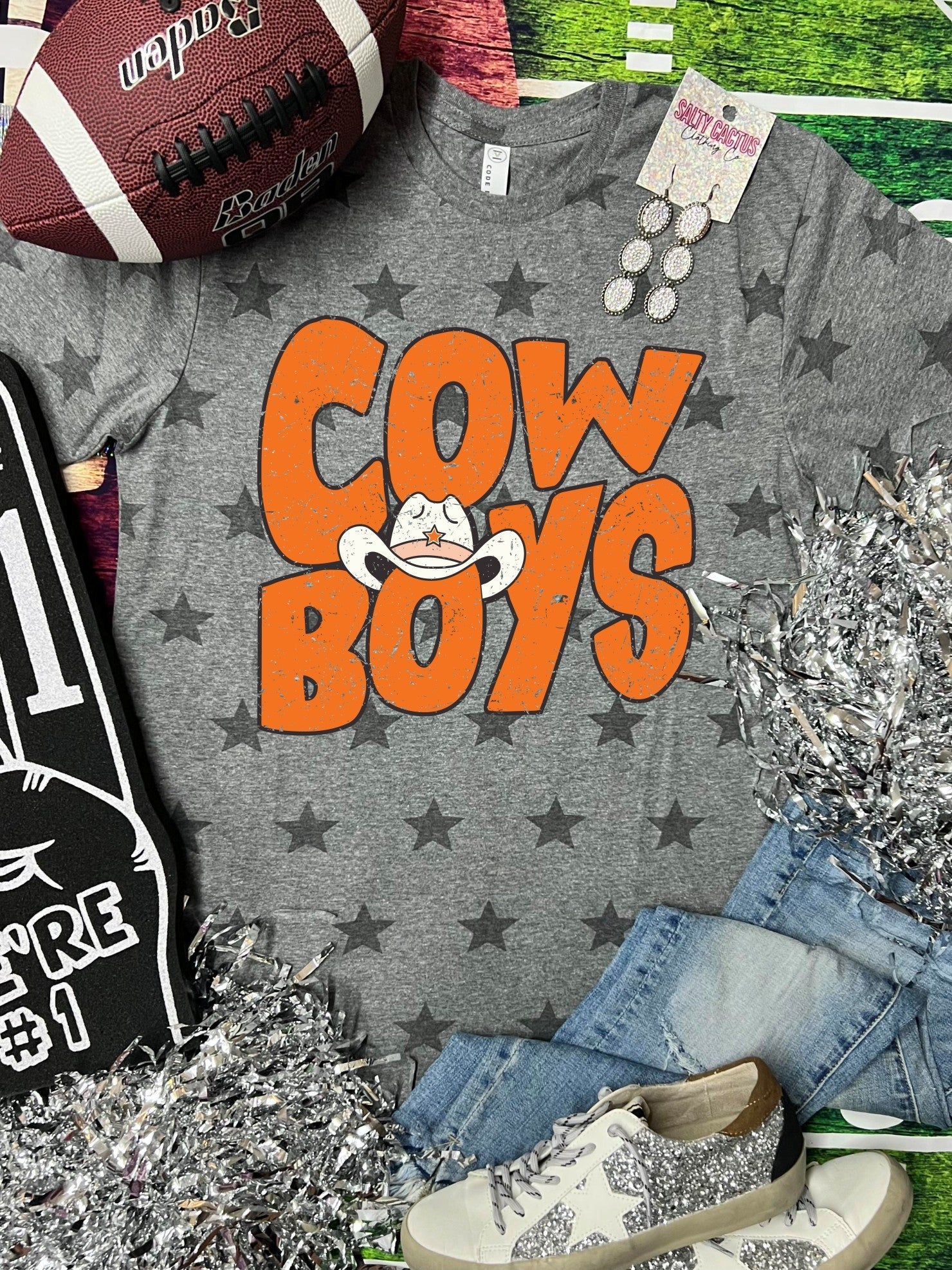 *DTG* Cowboys Mascot Grey Star Tee