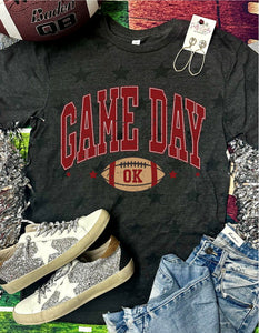 *DTG* Game Day Football Ok Code Five Star Tee