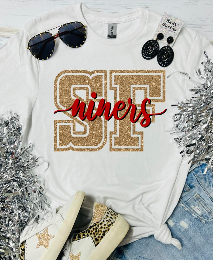 SF Niners White Tee