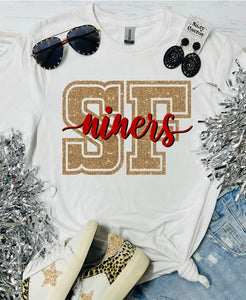 SF Niners White Tee