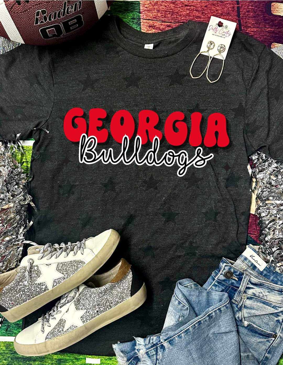 *DTG* Georgia Bulldogs Retro Black Star Tee