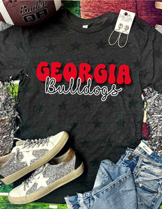 *DTG* Georgia Bulldogs Retro Black Star Tee