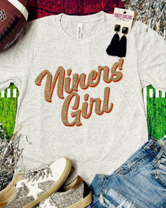 Niners Girl Ash Triblend Tee