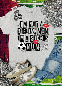 I'm Not a Regular Mom I'm A Soccer Mom Ash Grey Tee