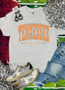 Tennessee Est. 1796 Ash Grey Tee