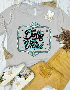 *RTS 10-12 Bus Days* Dolly Vibes Gemstone Stone Grey Tee