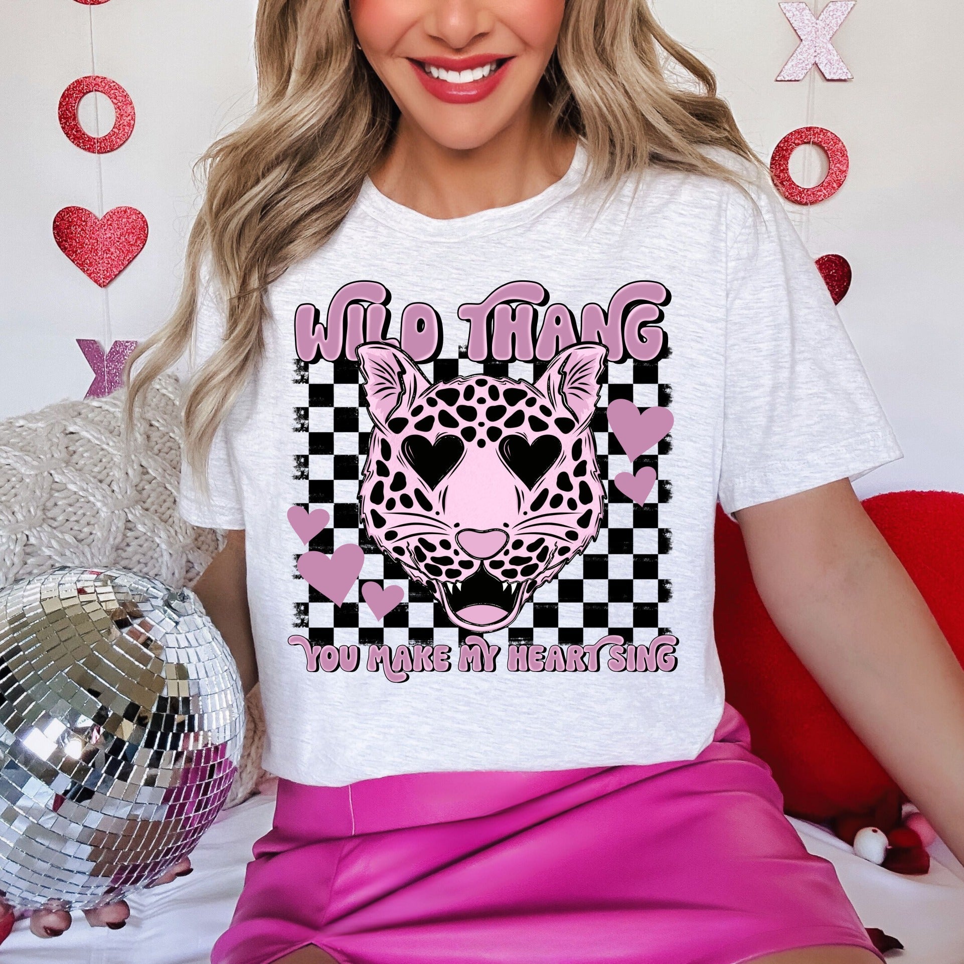 Wild Thang You Make My Heart Sing Ash Grey Tee