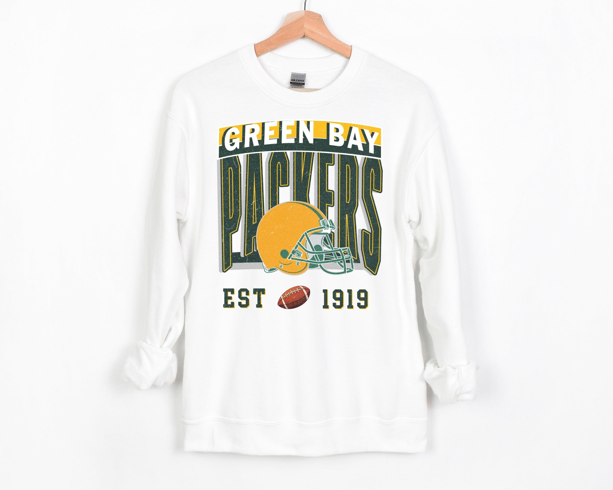 Greenbay Packers Est. White Sweatshirt