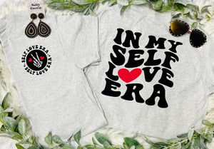 RTS In My Self Love Era Front and Back Ash Tee