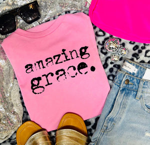 Amazing Grace Bubble Gum Pink Tee