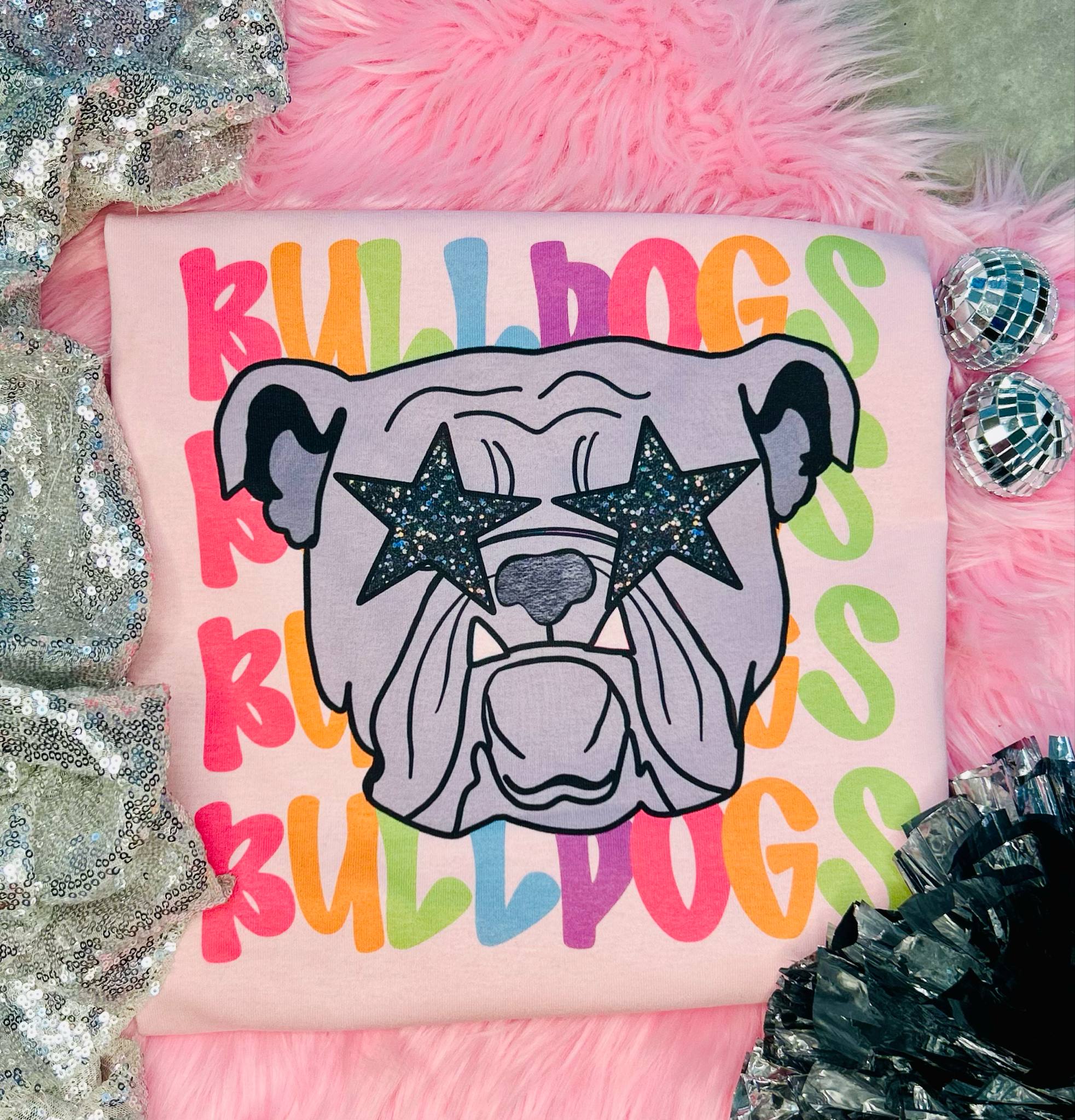 *DIGITAL MOCKUP* Neon Star Preppy Mascot