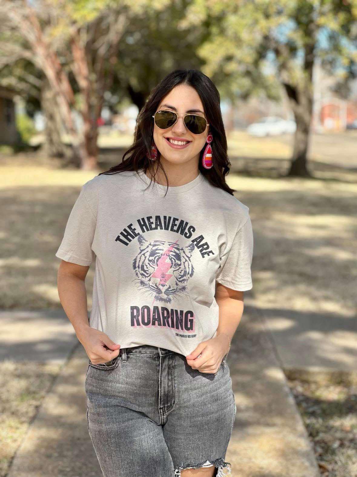 The Heavens are Roaring Ash Grey Tee