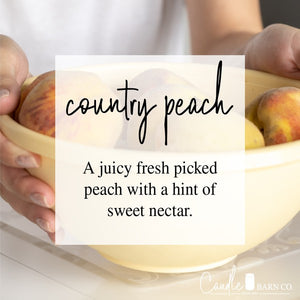 Country Peach 16oz Mason Pure Soy Candle