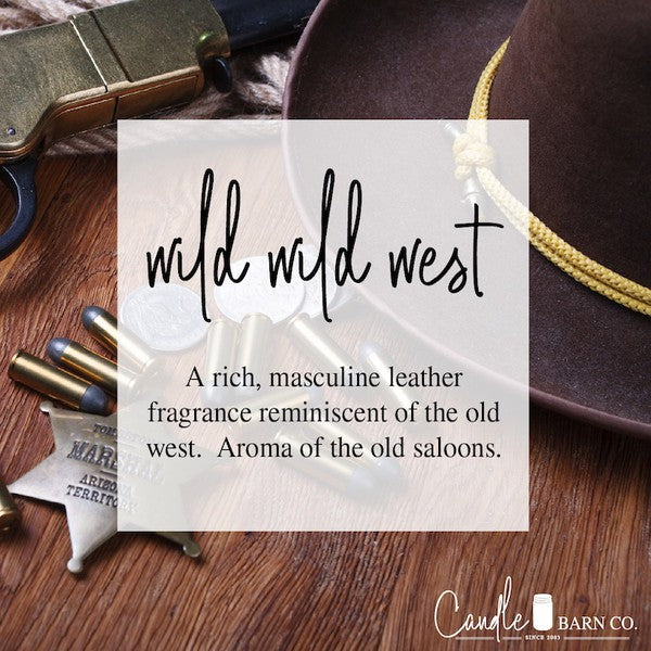 Wild Wild West 16oz Mason Pure Soy Candle