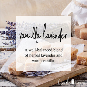 Vanilla Lavender 8oz Mason Pure Soy Candle