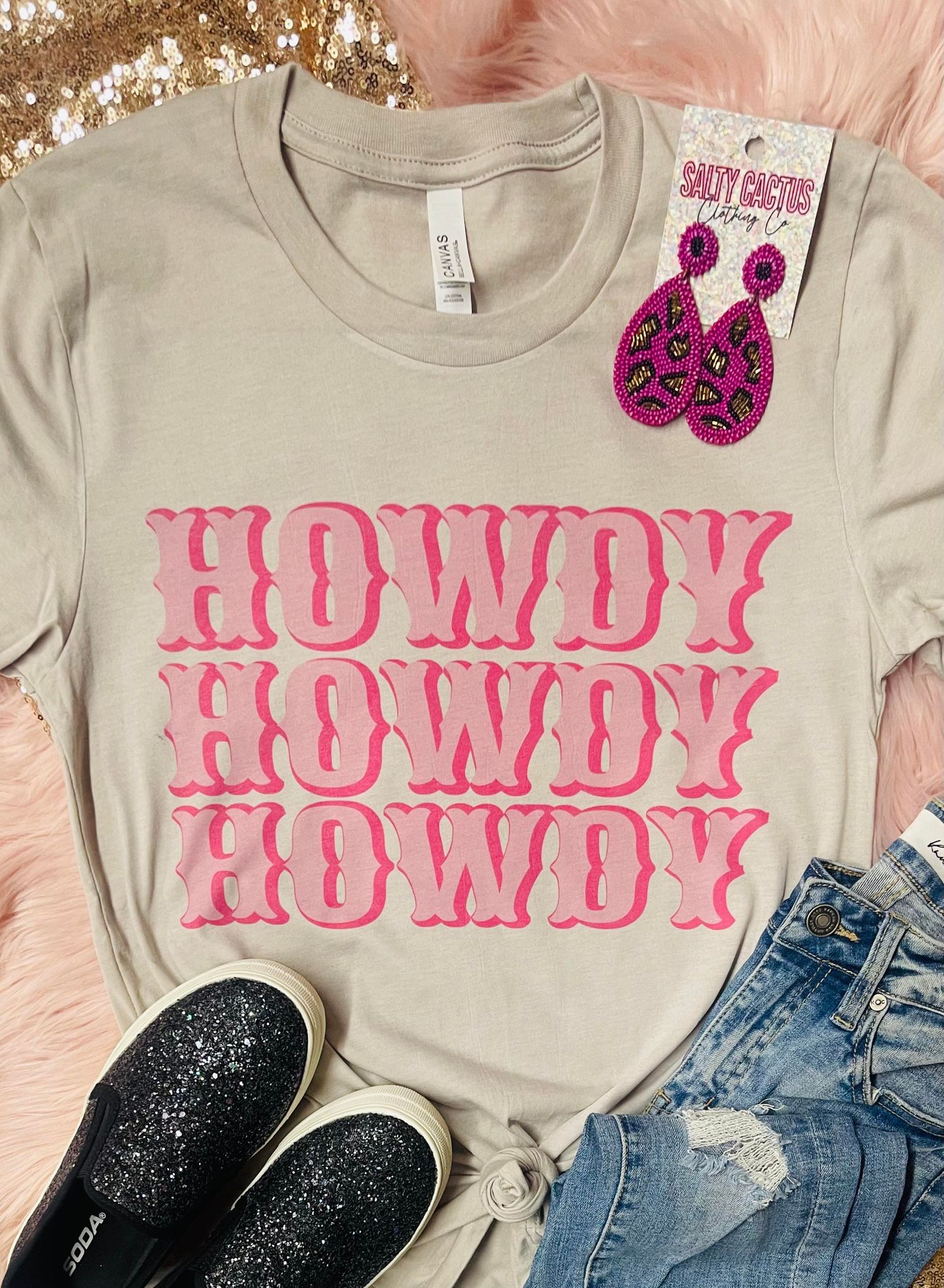 Howdy Howdy Howdy Neon Pink
