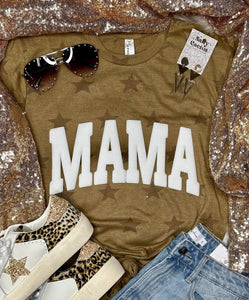 *PUFF* Mama Coyote Brown Star Tee