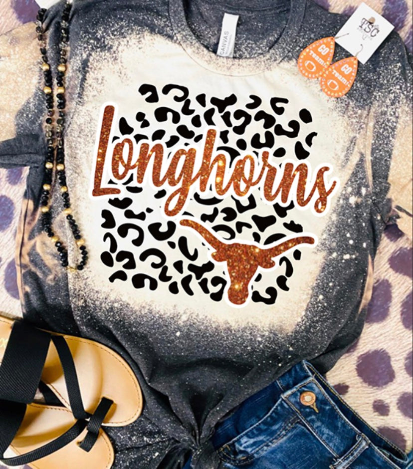 Leopard Custom Bleached Tee