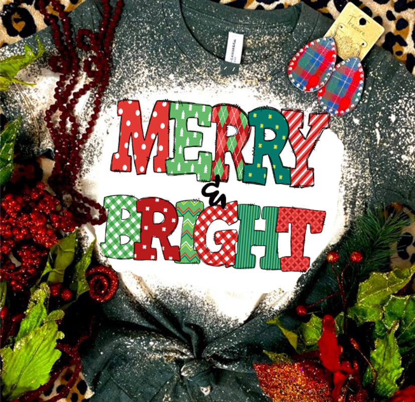 Kids Merry and Bright Bleached Bella