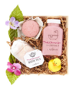 Pink Champagne Handmade Bath Gift Set