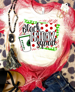 Black Friday Squad Bleached Tee