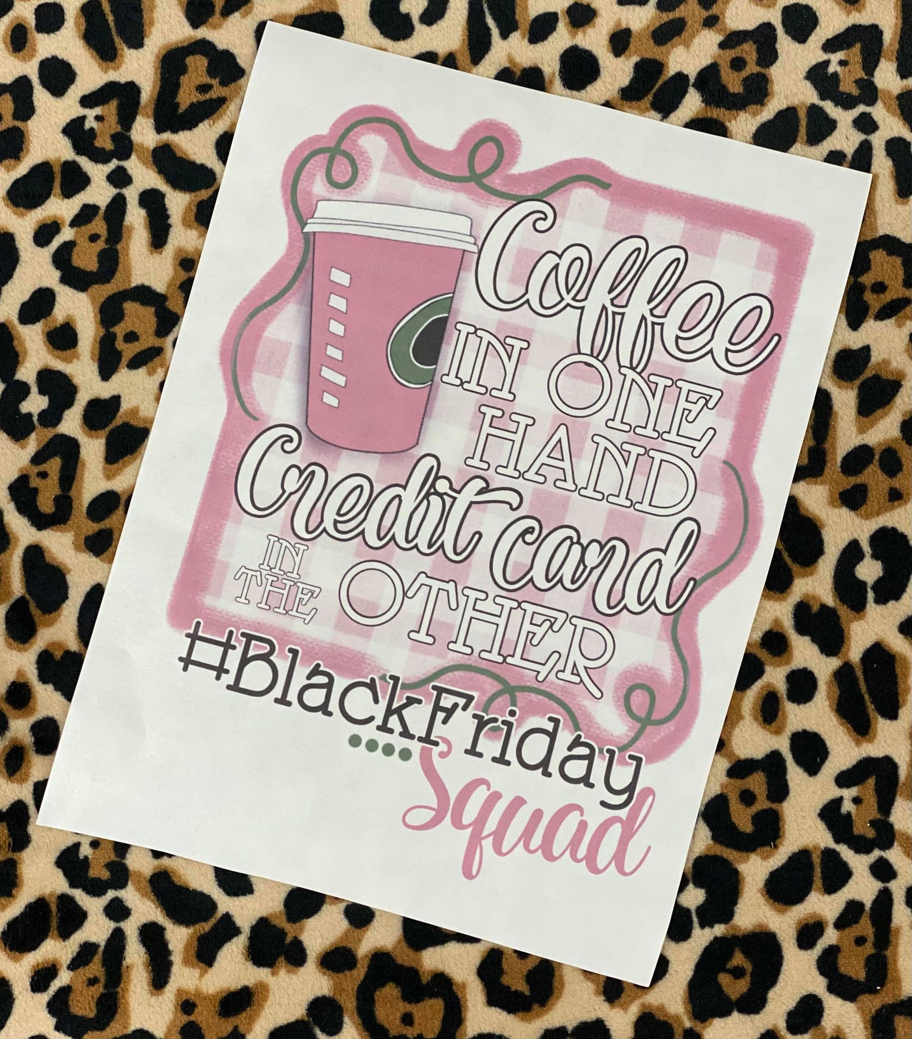 Coffee in One Hand Sublimation