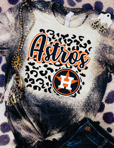 Leopard Custom Bleached Tee