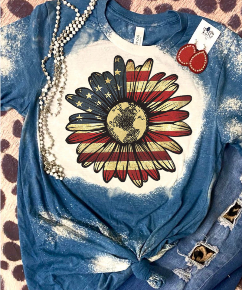 Flag Sunflower Tee