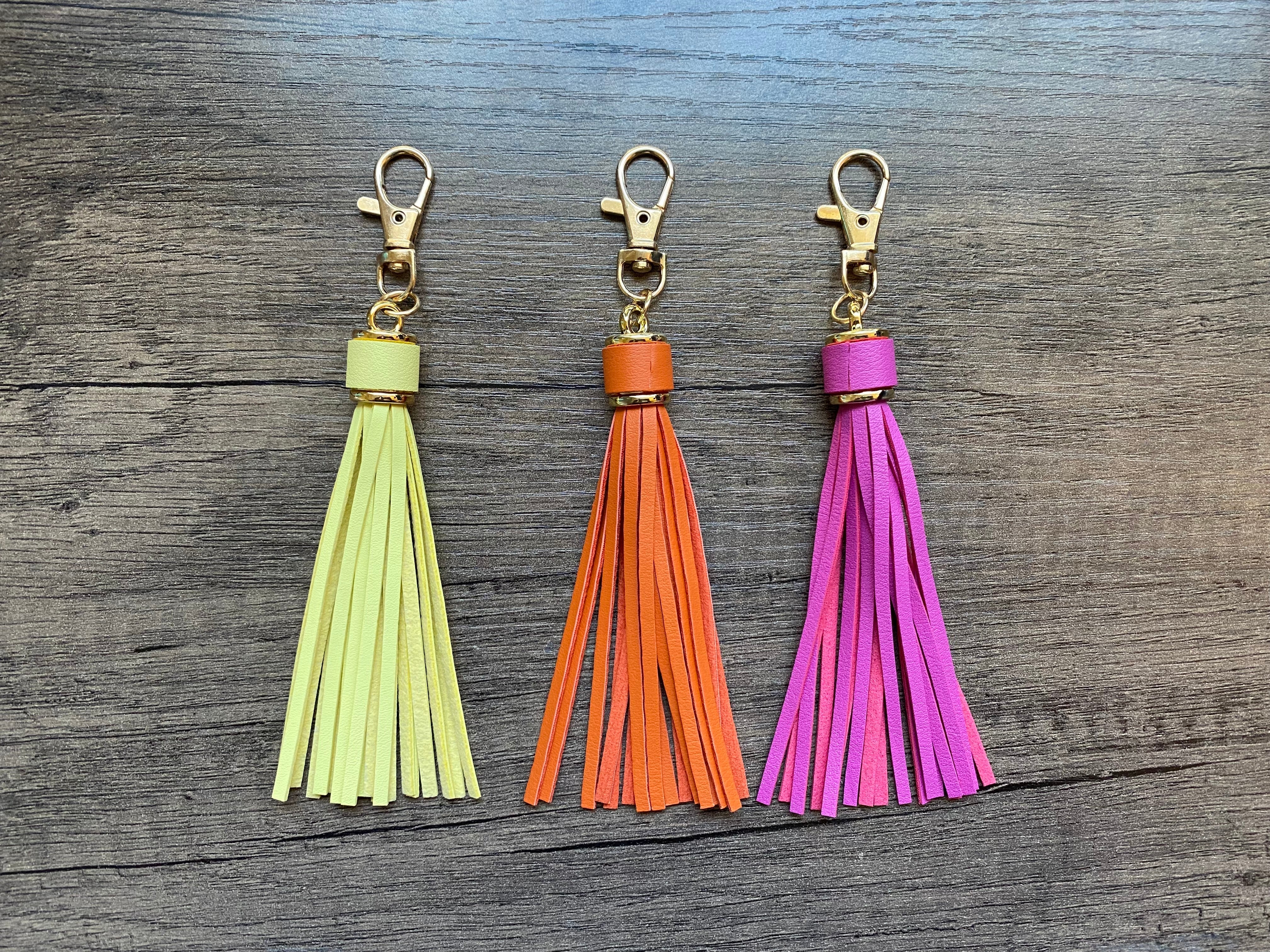 Colorful Leather Feeling Key Chain