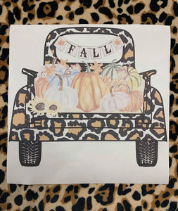 Leopard Fall Truck Sublimation