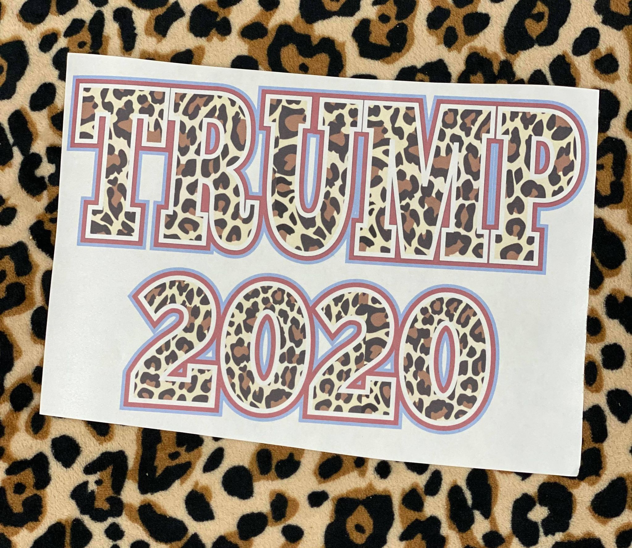 Leopard Trump 2020 Sublimation