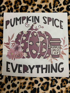 Maroon Pumpkin Spice Everything Sublimation