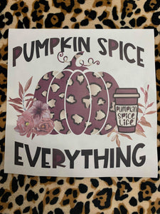 Maroon Pumpkin Spice Everything Sublimation