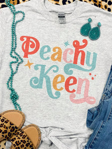 Peachy Keen Grey Tee