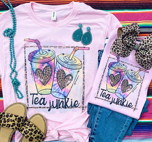 Tea Junkie Pink Tee
