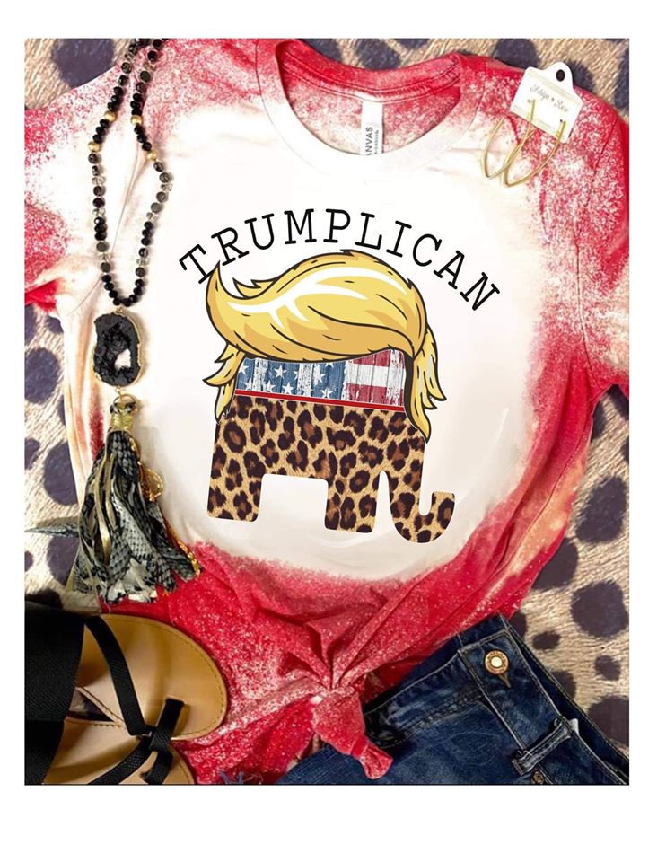 Trumplican Red Bleached Tee