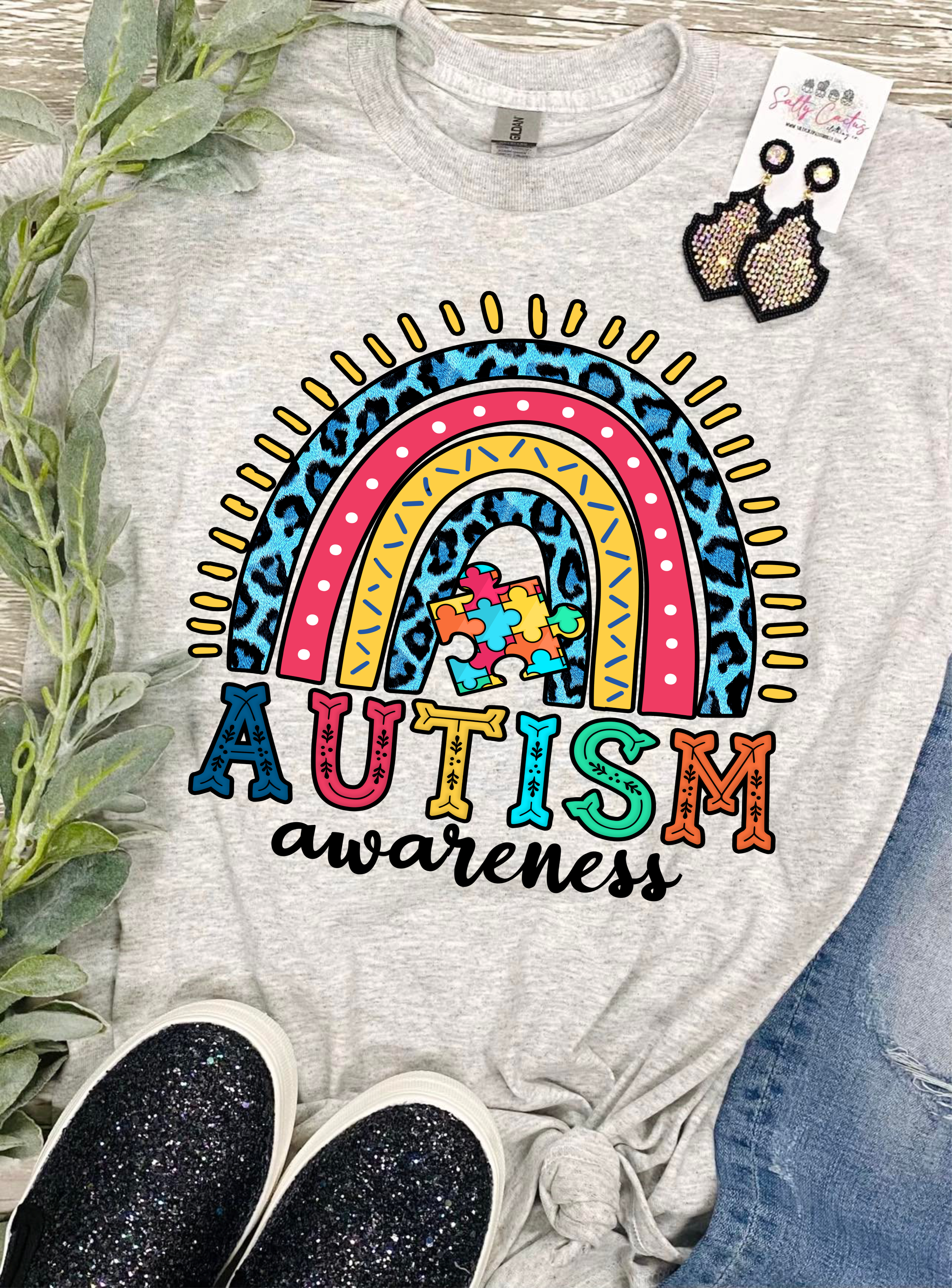 Adults/Kids Autism Awareness Rainbow